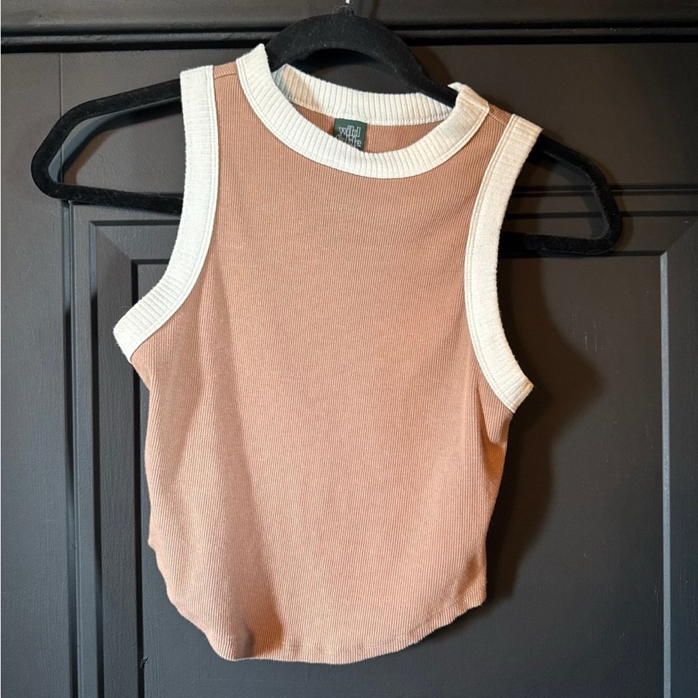 Wild Fable Sleeveless Brown/Tan Top